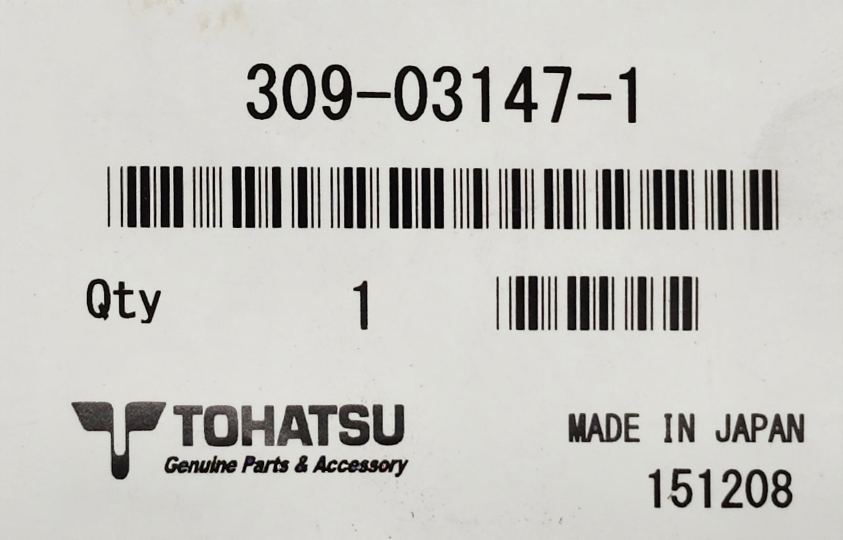 309031471 Tohatsu Needle Valve Delmarva Marine Solutions
