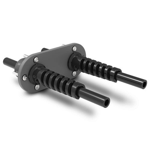 Dometic SeaStar HO7205 Dual Hose Bulkhead Fitting Kit w/ Plastic Cover Plates