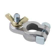 DEKA clamp type battery terminals. Sold 2 per card 1 pos. 1neg. 3/8