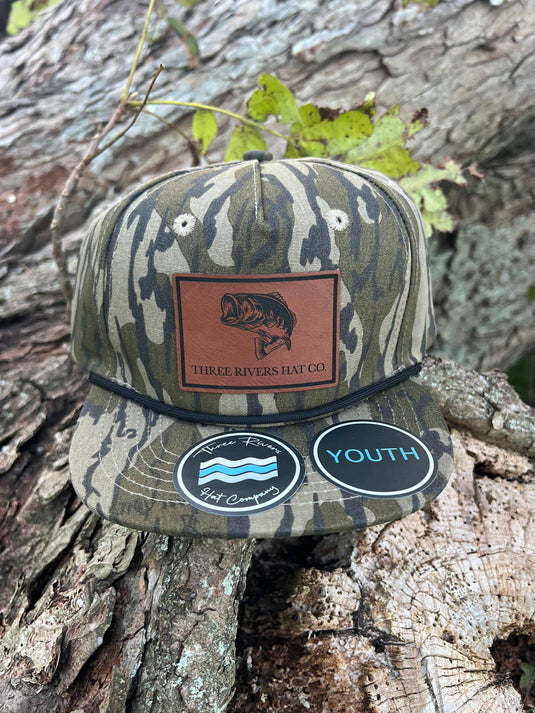 KIDS - Bass Fishing - Camo Rope Hat