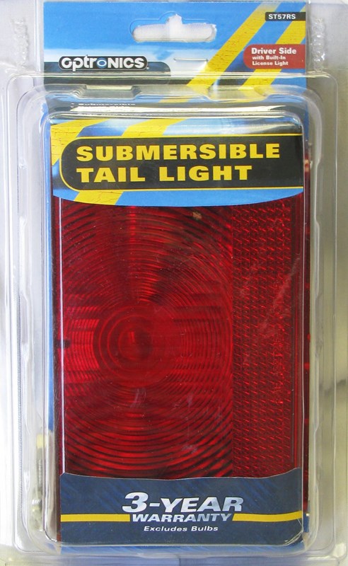 Incandescent Tail Light for Trailers over 80" Wide - Submersible - 8 Function - Driver Side ST-57RS