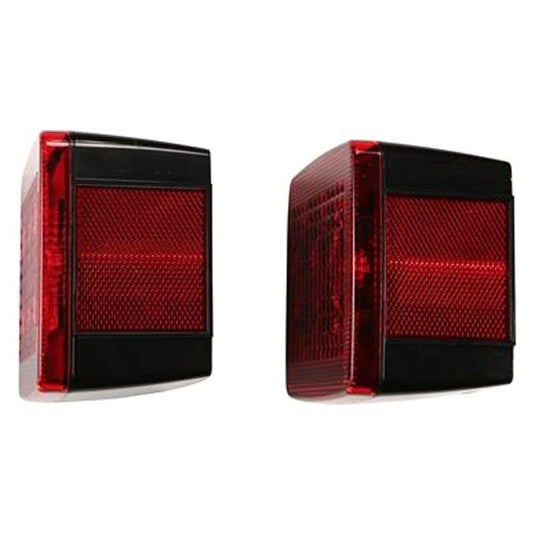 Attwood® 14065-7 - Red Rectangular Multi-Function Submersible LED Trailer Light Kit