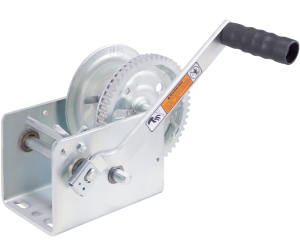 DUTTON-LAINSON DL2500A plated 2-speed pulling winch, 9-1/2' handle with grip, 2,500 lb capacity.