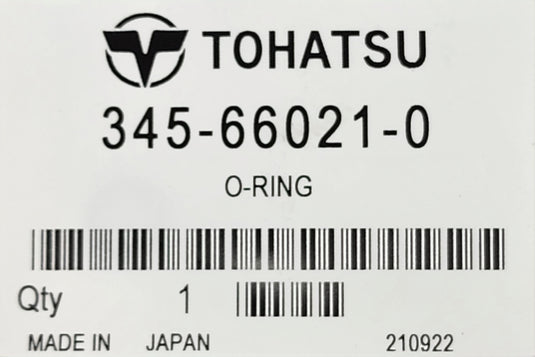 Tohatsu O-Ring 345-66021-0