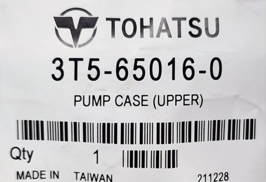 Tohatsu Upper Water Pump Case 3T5-65016-0