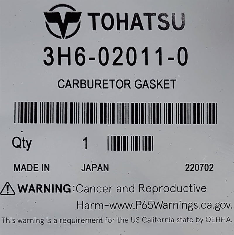 Load image into Gallery viewer, Tohatsu 3H6-02011-0 Carburetor Gasket
