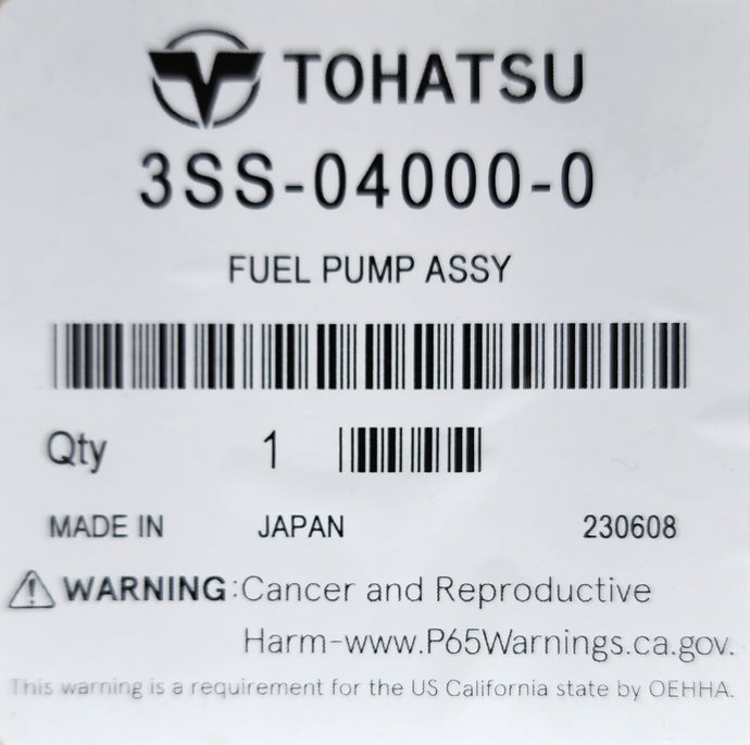 Tohatsu Fuel Pump ASSY 3SS040000M