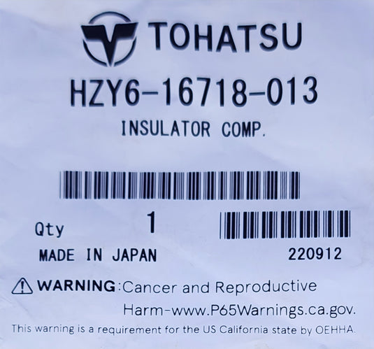 HZY6-16718-013 Tohatsu Insulator