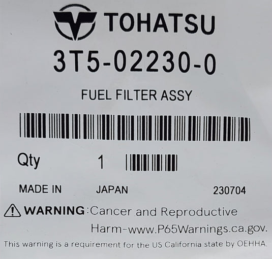 3T5022300M Tohatsu Fuel Filter ASSY