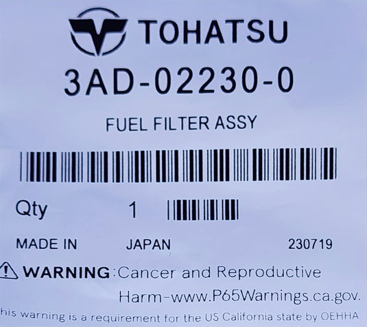 3AD022300M Tohatsu Fuel Filter Assy