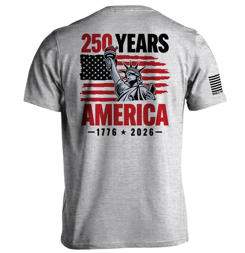 Load image into Gallery viewer, Shield Republic 250 Years Statue of Liberty T-Shirt
