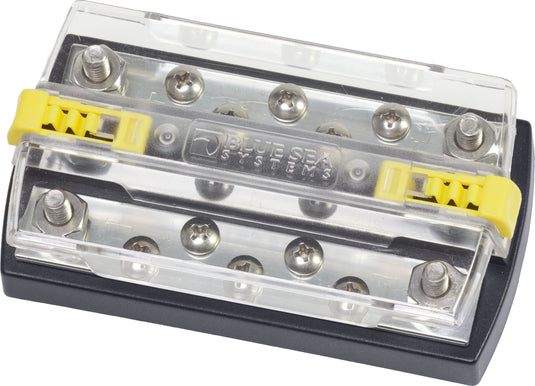 Blue Sea DualBus Plus 150A BusBar - 5/16"-18 Stud 5 Gang