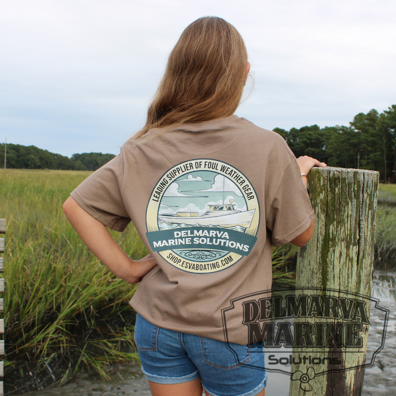 Load image into Gallery viewer, Delmarva Marine Solutions Boat Tee – Leading Supplier Tee
