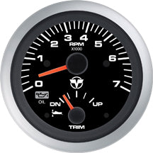 3VU726340M Tohatsu TACHOMETER W/ TRIM KIT BLACK