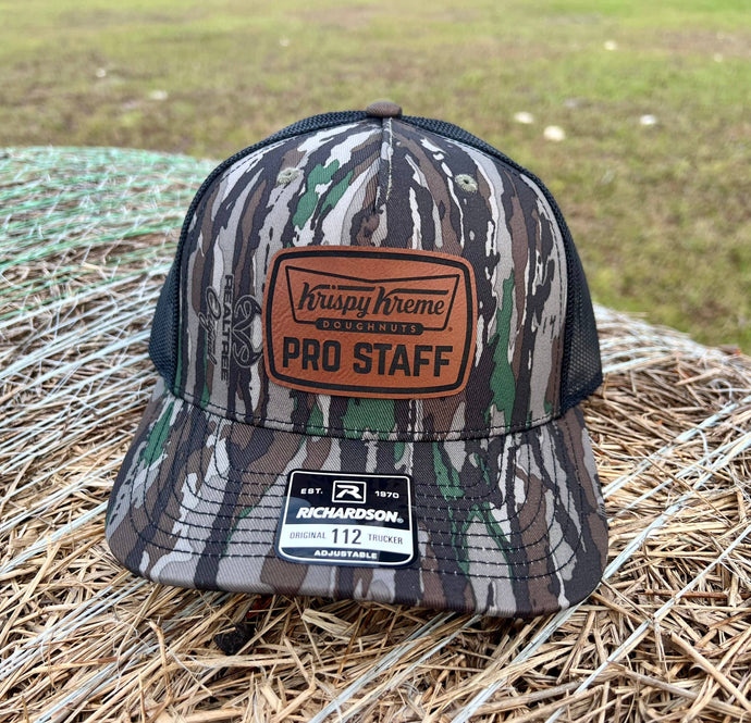 Krispy Kreme Pro Staff - Camo Trucker Snapback - Richardson 112