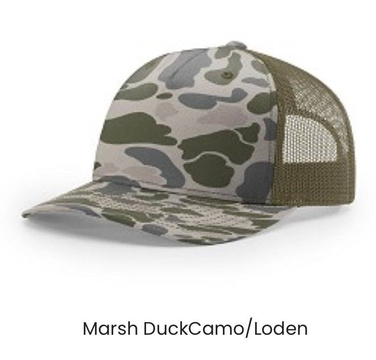 Load image into Gallery viewer, Deer Dog Hunting - Camo Trucker Snapback - Richardson 112
