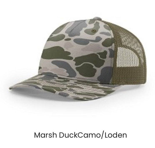 Deer Dog Hunting - Camo Trucker Snapback - Richardson 112