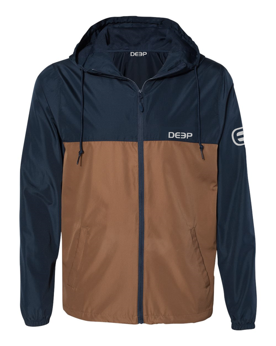 Fog Cutter Men's Jacket - Navy / Saddle
