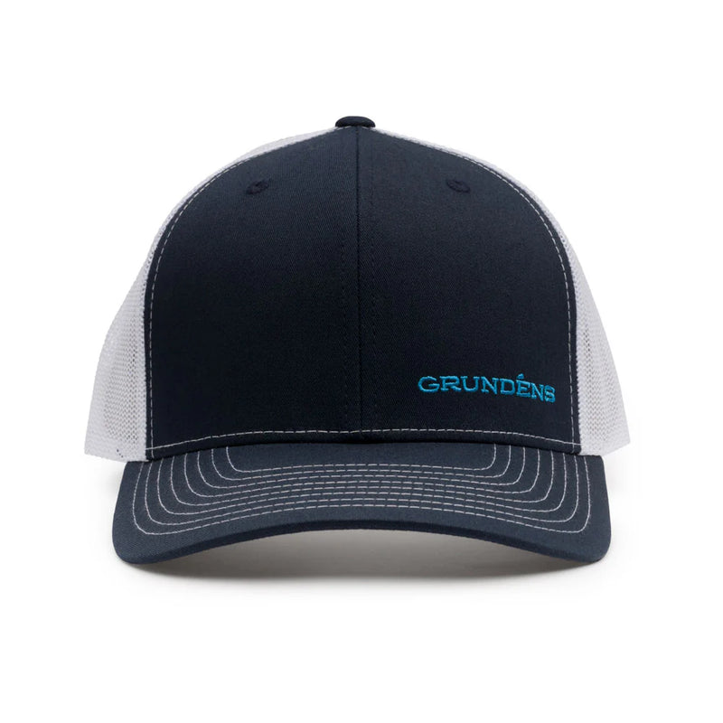 Load image into Gallery viewer, Grundens Offset Embroidered Trucker Hat
