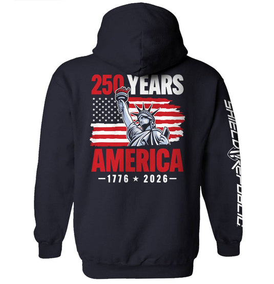 Shield Republic 250 Years Statue of Liberty T-Shirt