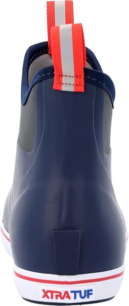 Load image into Gallery viewer, XTRATUF Navy/Red Men's Ankle Deck Boot
