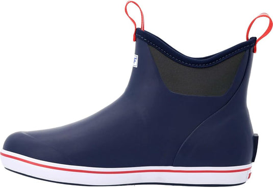 XTRATUF Navy/Red Men's Ankle Deck Boot