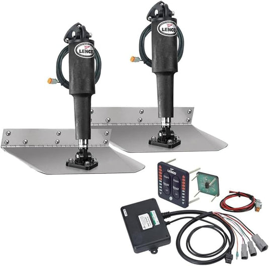 LENCO MARINE Trim TAB KIT COMPLT W/LED 9 x 12