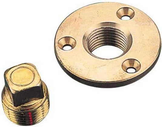 Sea Dog Bronze Garboard Drain with 1/2" Plug 520040-1