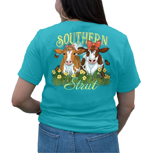 Bestie Moos Tee – Southern Strut Cow Graphic Shirt
