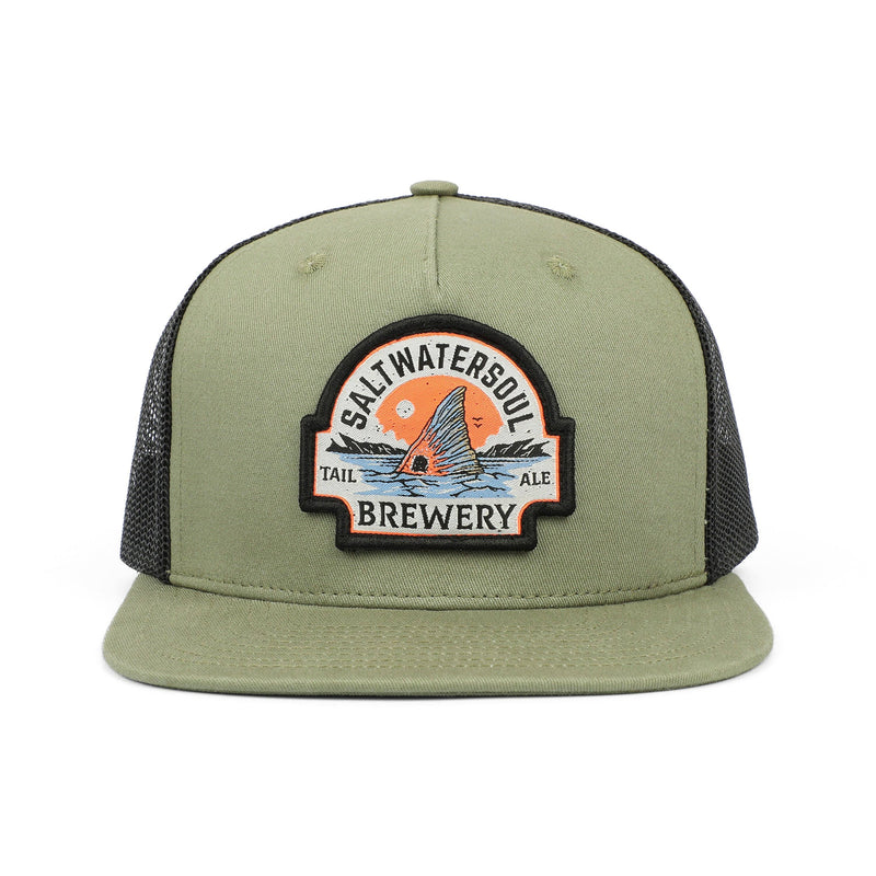 Load image into Gallery viewer, Tail Ale Green Trucker Mesh Snapback Hat
