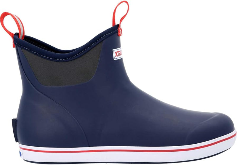 Load image into Gallery viewer, XTRATUF Navy/Red Men's Ankle Deck Boot
