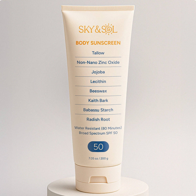 Load image into Gallery viewer, Sky &amp; Sol Body Sunscreen SPF 50 – Natural Tallow Mineral Formula
