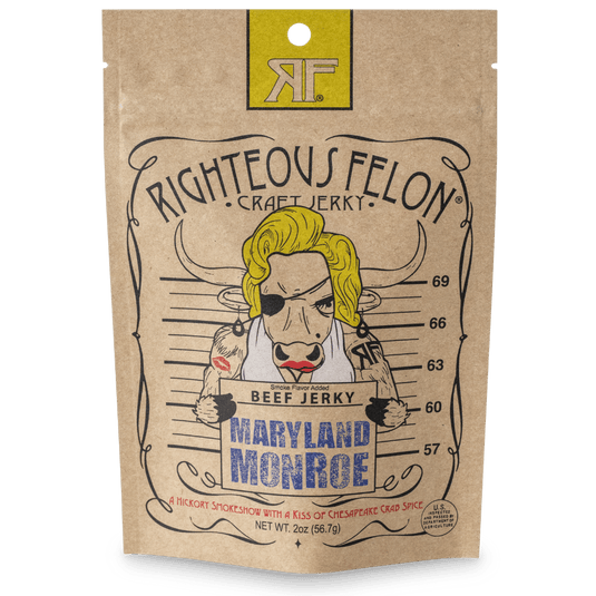 Righteous Felon Maryland Monroe Beef Jerky 2oz
