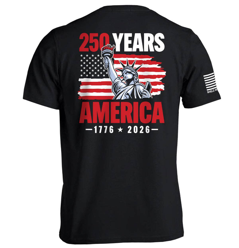 Load image into Gallery viewer, Shield Republic 250 Years Statue of Liberty T-Shirt
