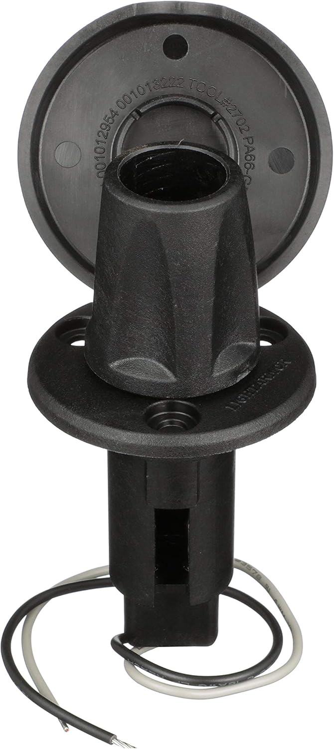 Load image into Gallery viewer, Attwood 910R2PB7 LightArmor™ Plug-In Base - Round Series, 2-Pin, Black
