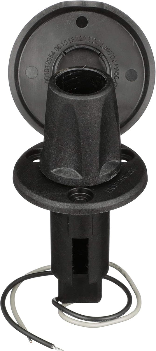 Attwood 910R2PB7 LightArmor™ Plug-In Base - Round Series, 2-Pin, Black