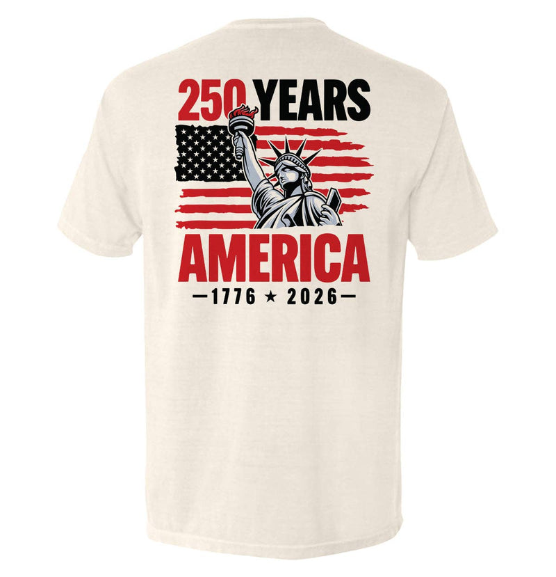 Load image into Gallery viewer, Shield Republic 250 Years Statue of Liberty T-Shirt
