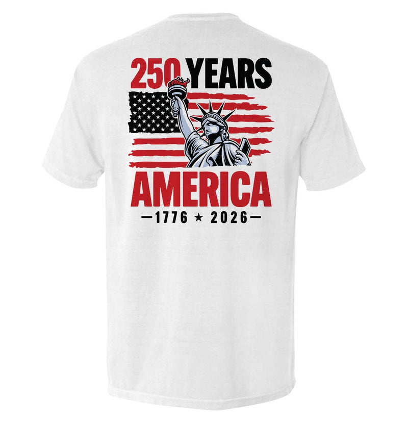 Load image into Gallery viewer, Shield Republic 250 Years Statue of Liberty T-Shirt
