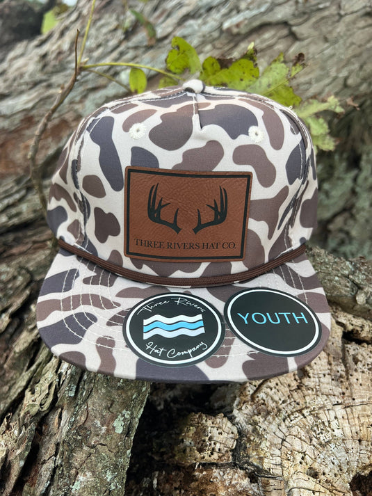 YOUTH/KIDS - Deer Horns - Camo Rope Hat - Lost Hat Co.