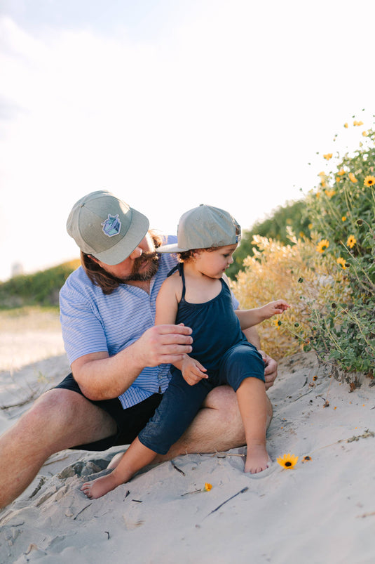 Youth Green Modern Marlin Snapback Hat