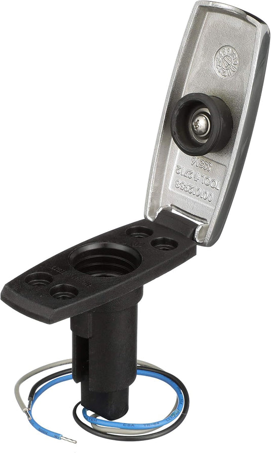 Attwood LightArmor™ Plug-In Base - Rectangle Series, 3-Pin, 316 S.S. 910V3SS-7