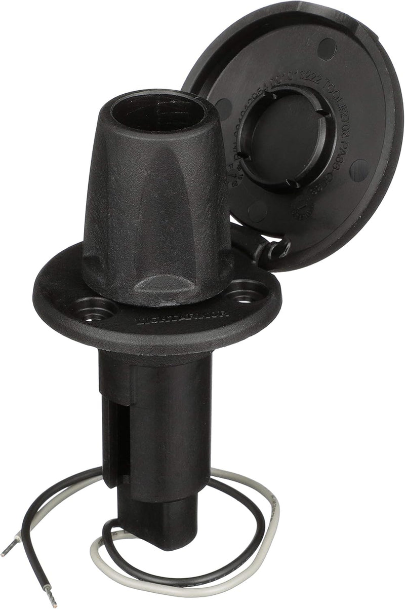 Load image into Gallery viewer, Attwood 910R2PB7 LightArmor™ Plug-In Base - Round Series, 2-Pin, Black
