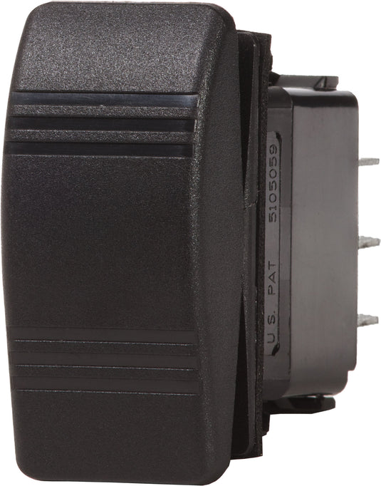 Blue Sea Contura Switch SPDT Black - (ON)-OFF-(ON)