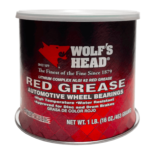 Wolf's Head 1lb Tub of Red Grease Lithium Complex #2 Stock No. 2928