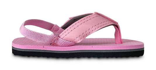 Norty Toddler Girl Flip Flop Slingback Sandal Pink