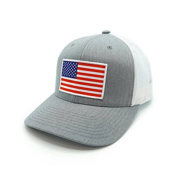 Load image into Gallery viewer, Shield Republic USA Flag Woven Patch Hat
