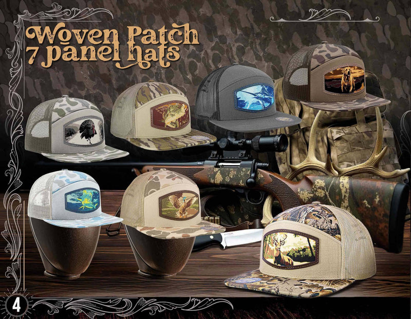 Load image into Gallery viewer, Marlin Woven Patch Old School Camo Hat.
