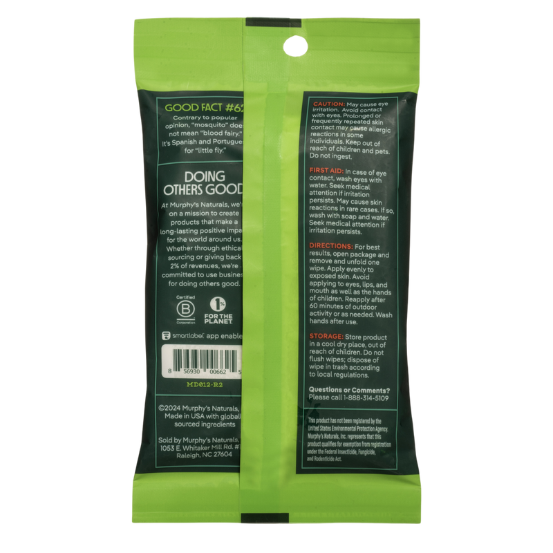 Load image into Gallery viewer, Murphy's Naturals Mosquito Repellent Wipes - sold each
