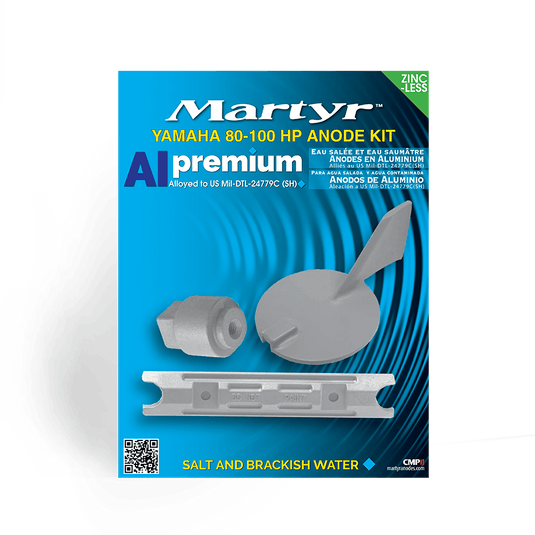 MARTYR aluminum anode kit for Yamaha 80-100HP outboards