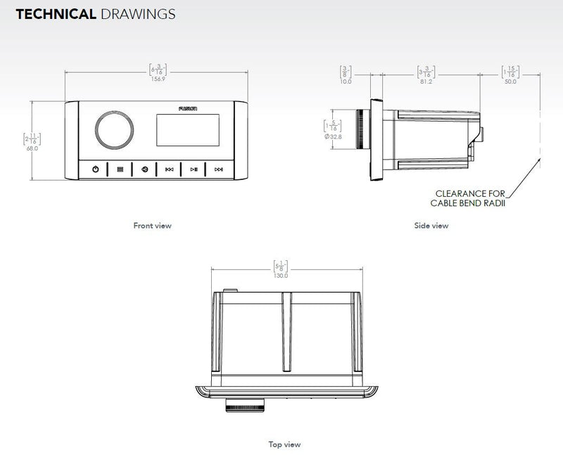 Fusion MS-RA60 Marine Stereo (010-02405-00) – Delmarva Marine Solutions